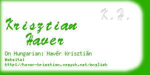 krisztian haver business card